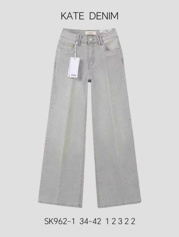 Spodnie damskie jeans Roz 34-42, 1 Kolor Paczka 10 szt