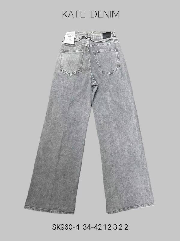 Spodnie damskie jeans Roz 34-42, 1 Kolor Paczka 10 szt
