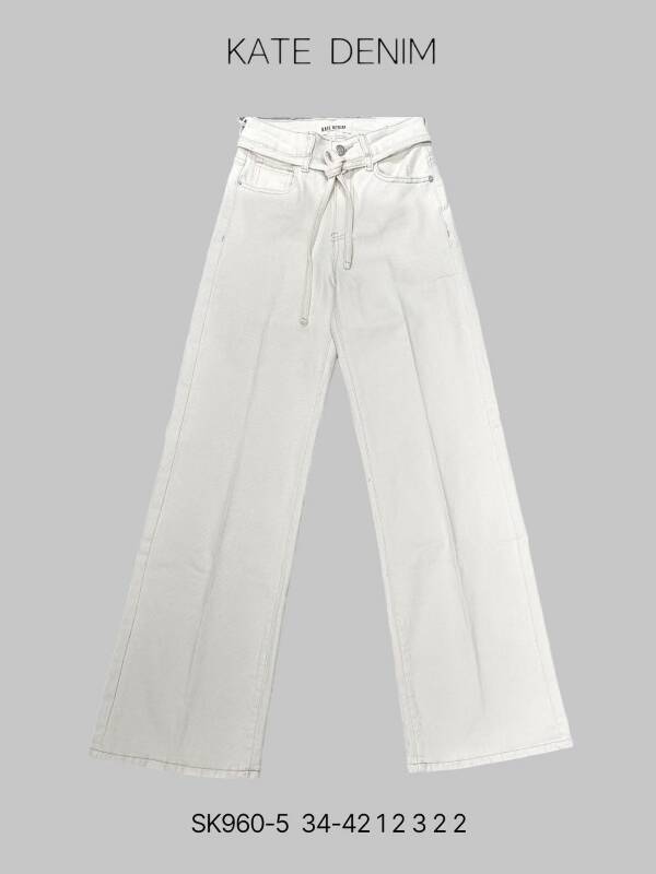Spodnie damskie jeans Roz 34-42, 1 Kolor Paczka 10 szt