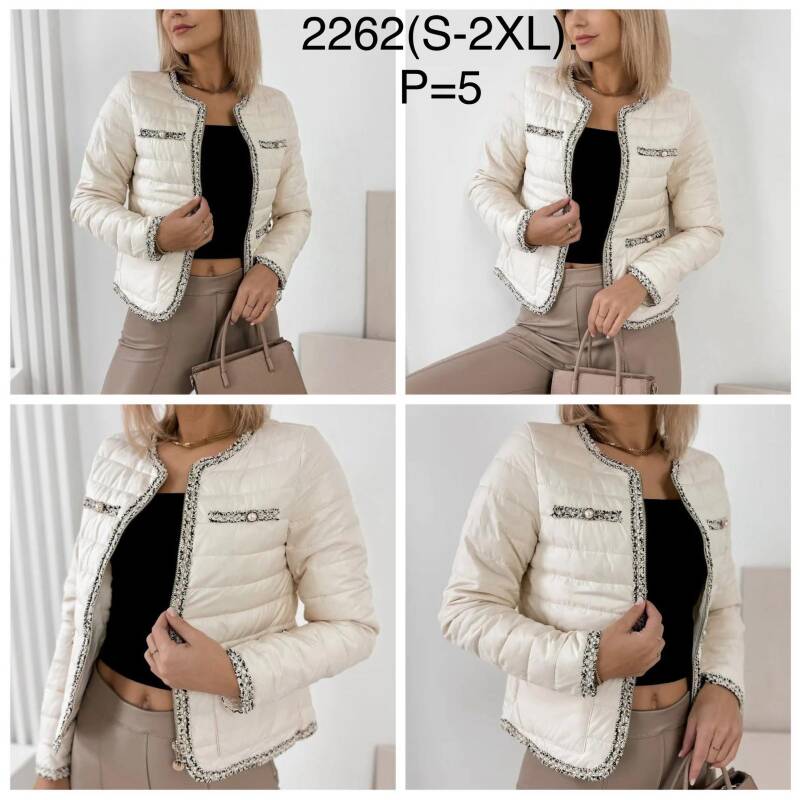 Kurtki damskie cienki Roz S-2XL, 1 Kolor Paczka 5 szt