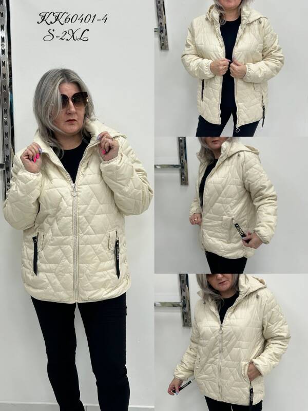 Kurtki damskie zimowe Roz 3XL-7XL, 1 Kolor Paczka 5 szt