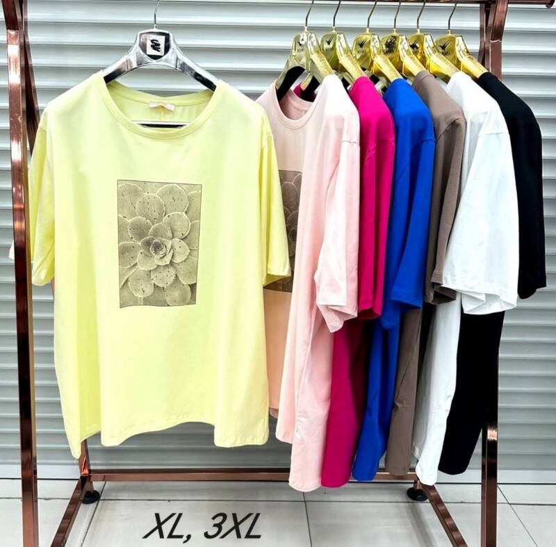 Bluzka damska (Turecki produkt) Roz XL-3XL Mix kolor Paczka 2 szt