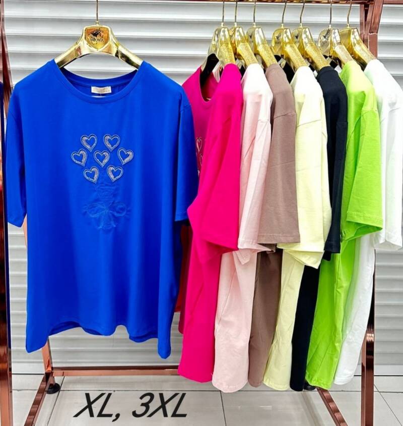 Bluzka damska (Turecki produkt) Roz XL-3XL Mix kolor Paczka 2 szt