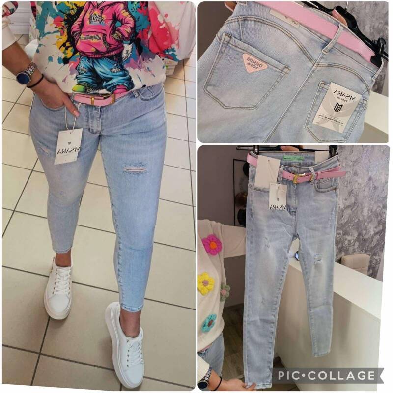 Spodnie damskie jeansy Roz XS-XL, 1 Kolor Paczka 10 szt