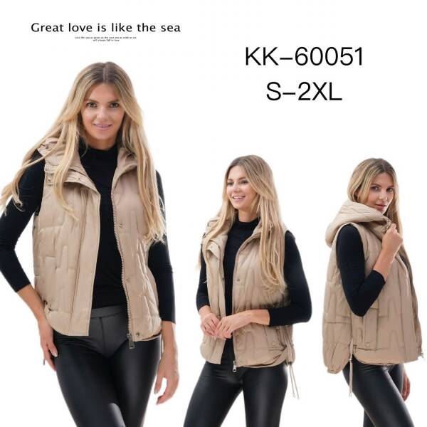 Kamizelka damskie Roz S-2XL, 1 Kolor Paczka 5 szt
