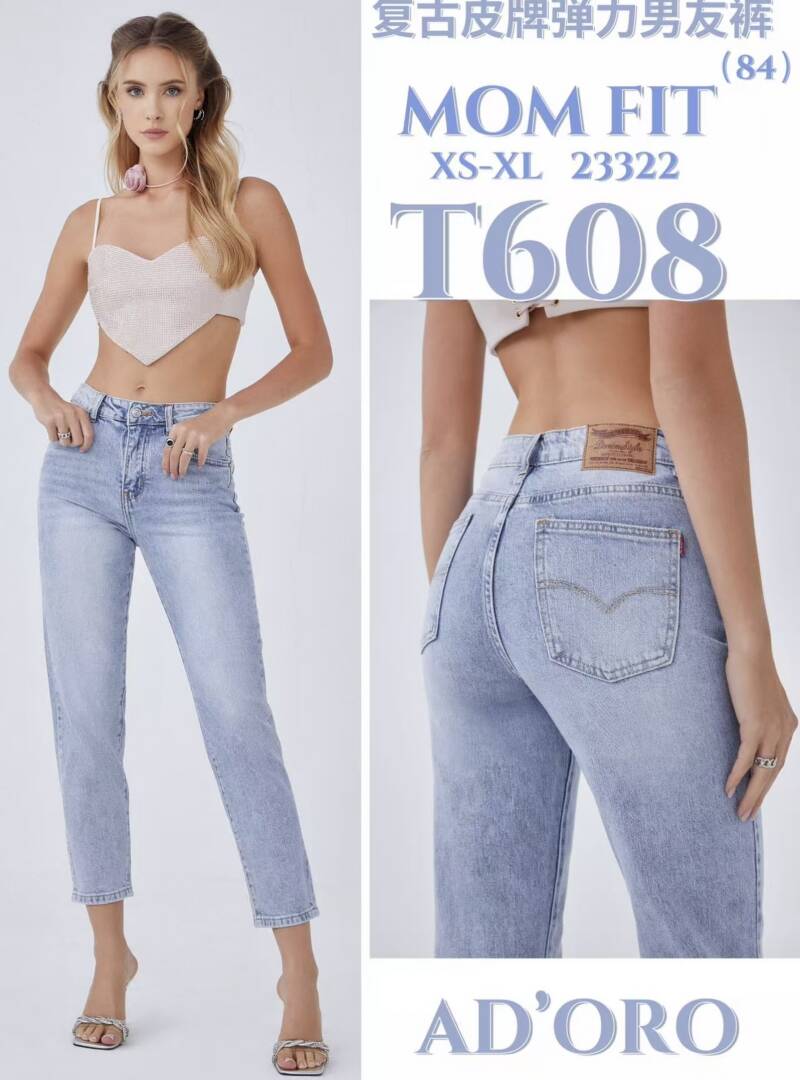 Spodnie damskie jeansy Roz XS-XL, 1 Kolor Paczka 12 szt