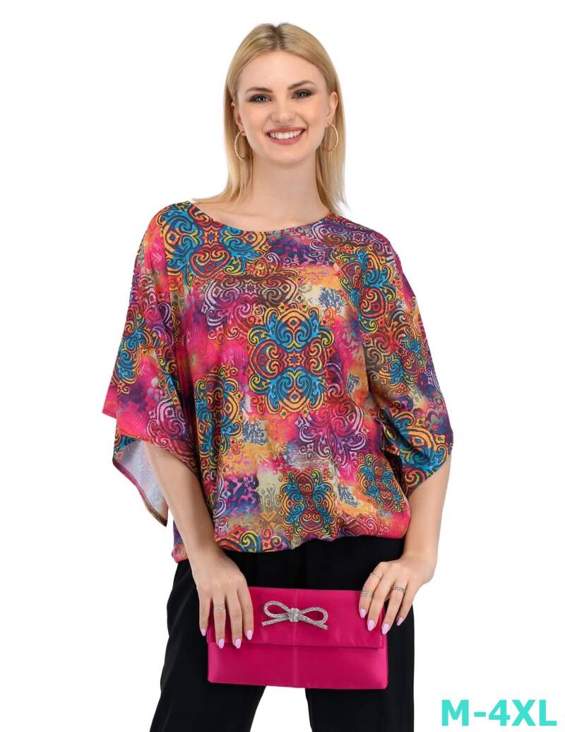Bluzka damska (Polska produkt) Roz M-4XL  Paczka 6 szt /1 Kolor