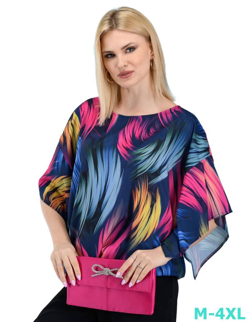 Bluzka damska (Polska produkt) Roz M-4XL  Paczka 6 szt /1 Kolor