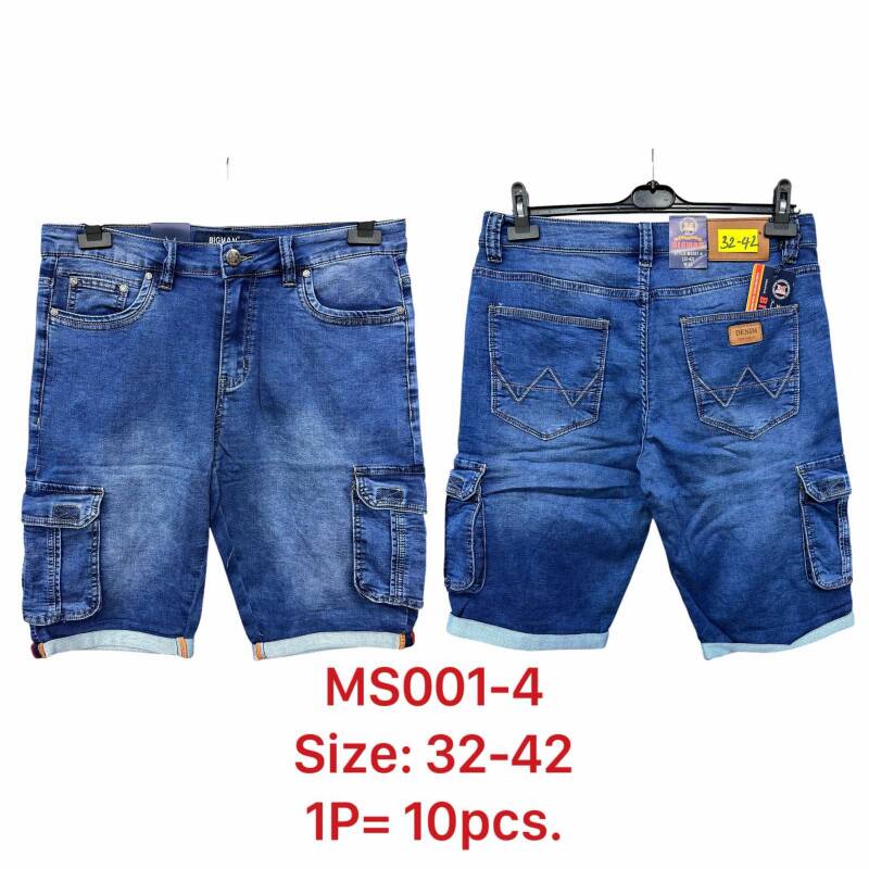 Spodenki męskie Jeans Roz 32-42, Paczka 10 szt