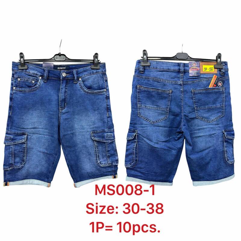 Spodenki męskie Jeans Roz 30-38, Paczka 10 szt