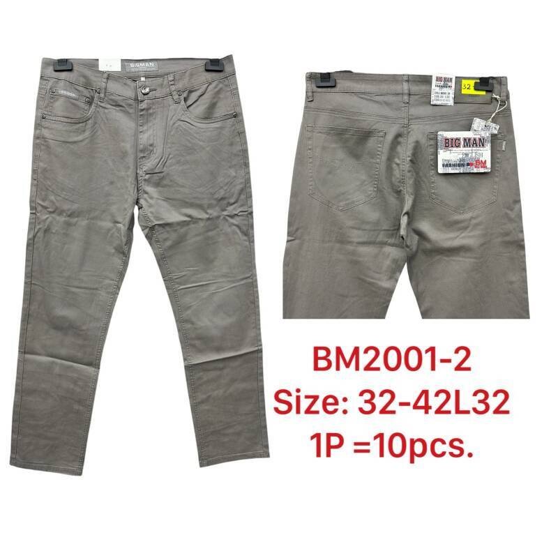 Spodnie meskie materialowe   Roz 32-42 L32 Paczka 10szt