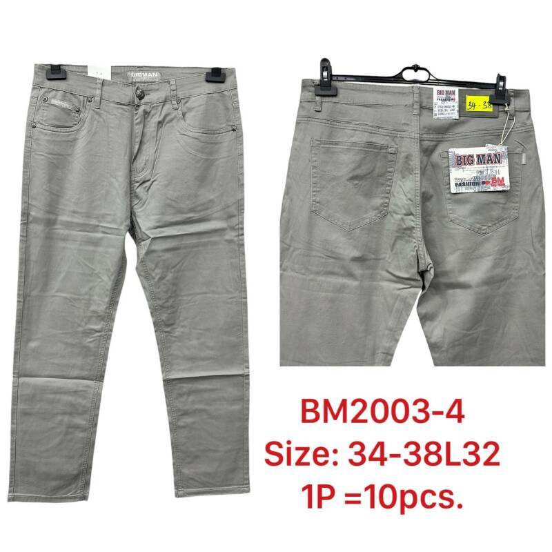 Spodnie meskie materialowe   Roz 34-38 L32 Paczka 10szt