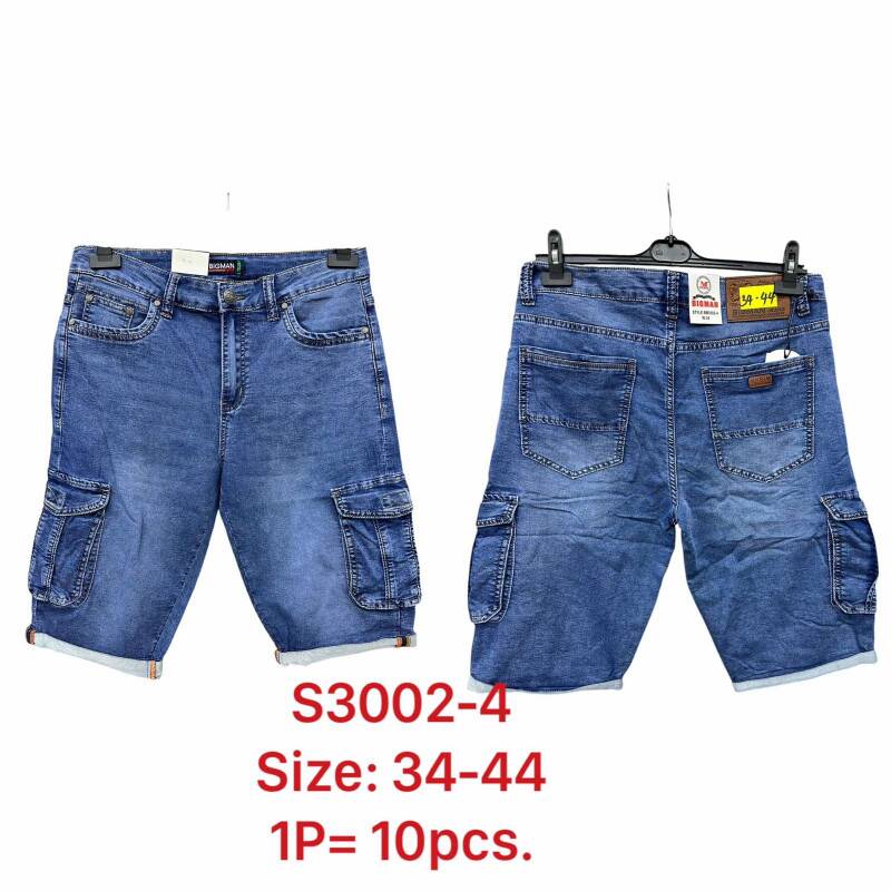 Spodenki męskie Jeans Roz 34-44, Paczka 10 szt