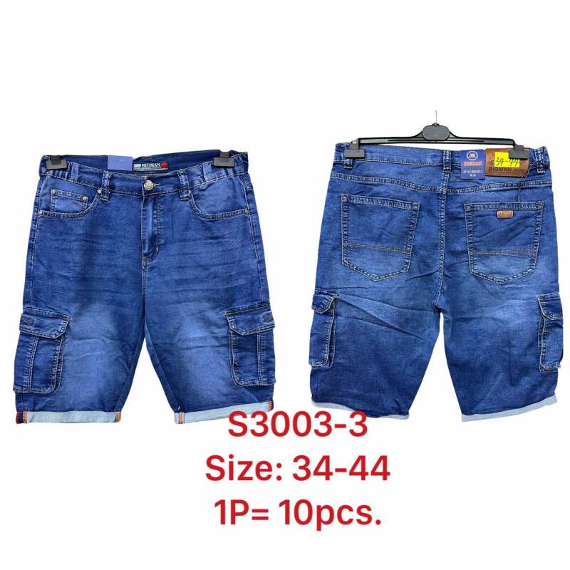 Spodenki męskie Jeans Roz 34-44, Paczka 10 szt