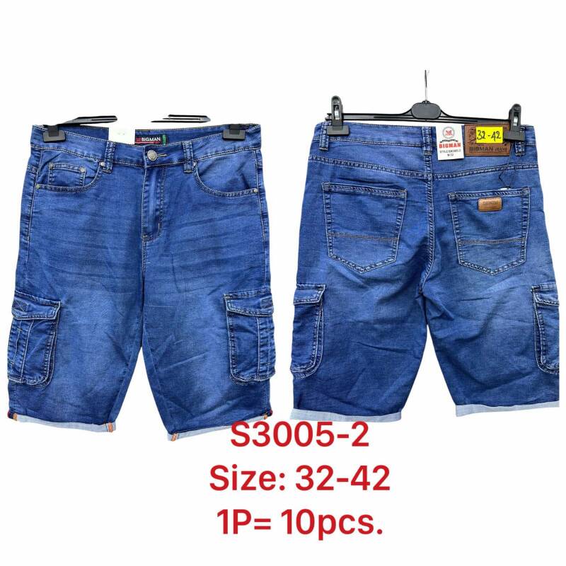 Spodenki męskie Jeans Roz 32-42, Paczka 10 szt
