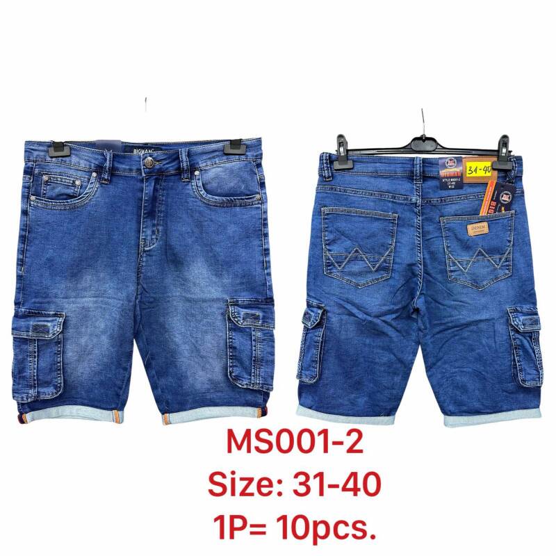 Spodenki męskie Jeans Roz 31-40, Paczka 10 szt