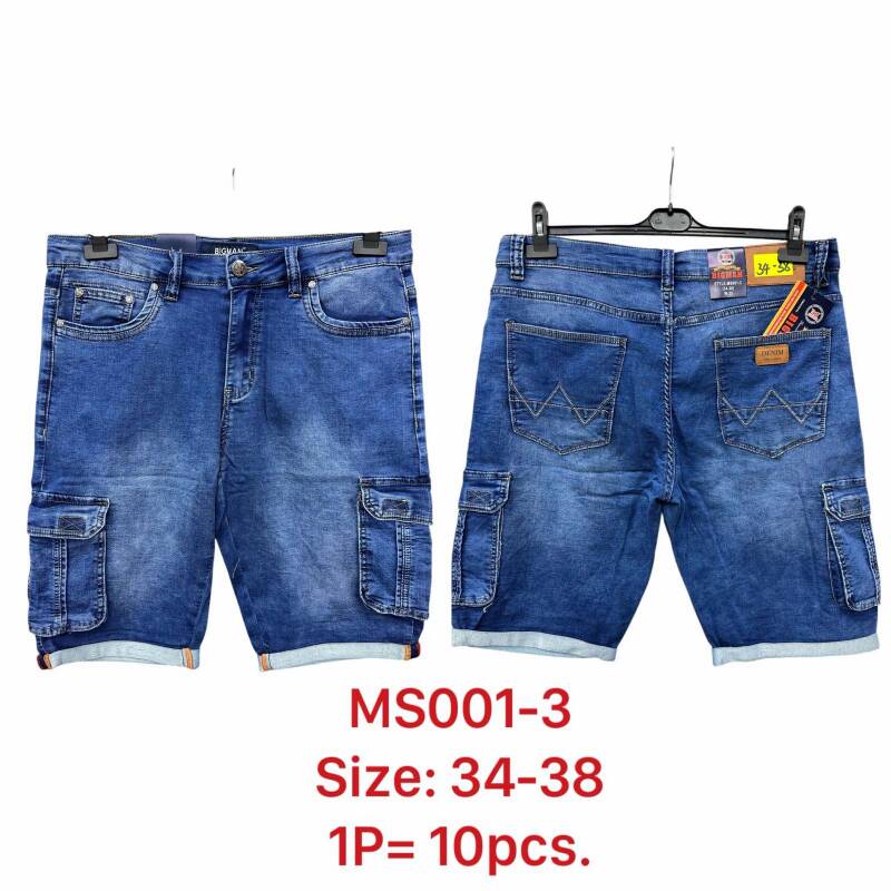 Spodenki męskie Jeans Roz 34-38, Paczka 10 szt