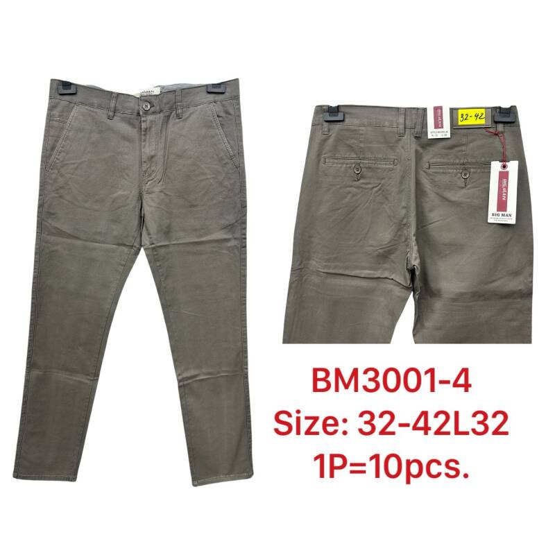 Spodnie meskie materialowe   Roz 32-42 L32 Paczka 10szt