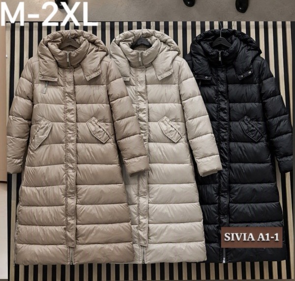  Kurtki damskie zimowe Roz M-2XL, 1 Kolor Paczka 5 szt