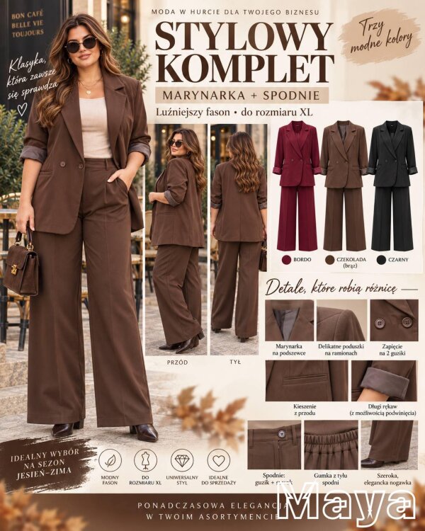 Komplet damskie (Włoskie produkt) Roz Standard, Mix Kolor Paczka 5 szt