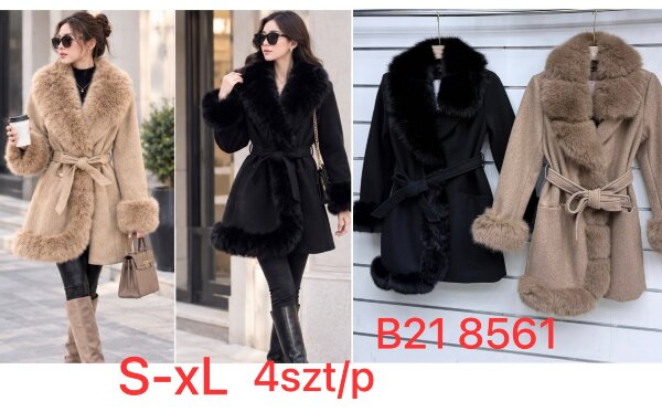 Plaszcze damkie Roz S-XL, 1 Kolor Paczka 4 szt