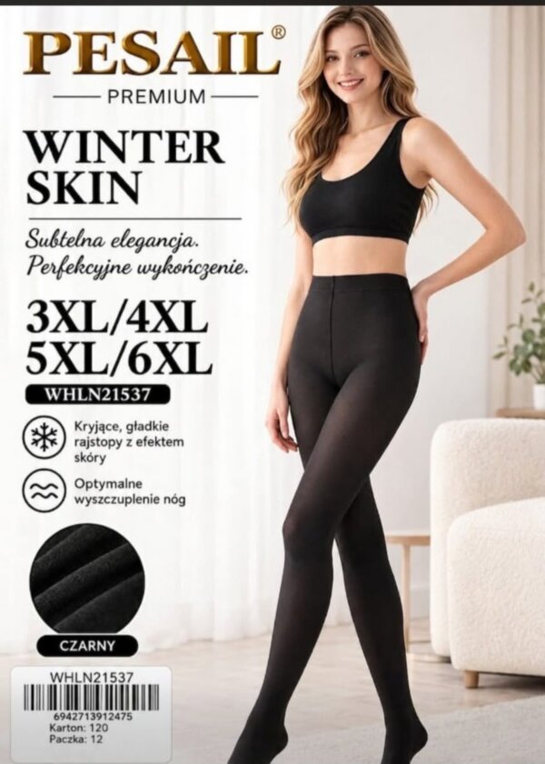 Rajstopy damskie Roz 3XL-6XL, 1 Kolor, Paszka 12 szt