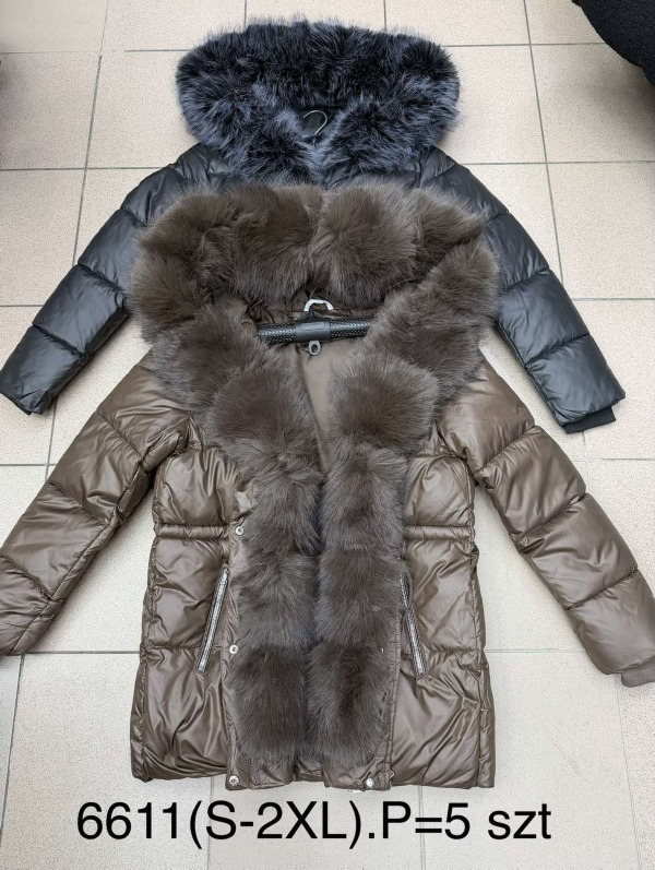 Kurtki damskie zimowe Roz S-2XL, 1 Kolor Paczka 5 szt