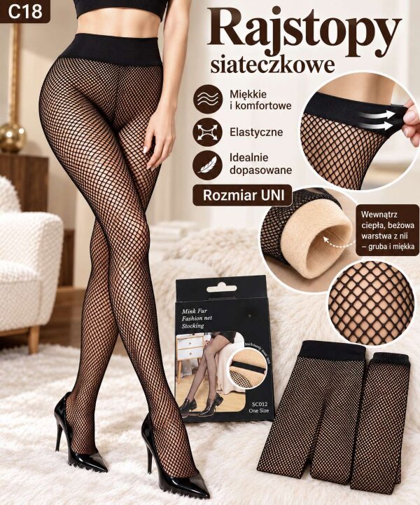Rajstopy damskie Roz Standard, 1 Kolor , Paszka 12 szt