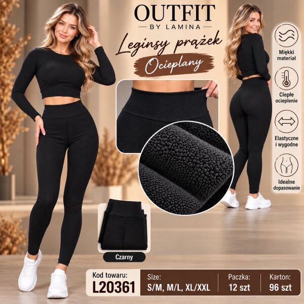 Leginsy damskie Roz S/M-M/L-XL/2XL, 1 Kolor , Paszka 12 szt