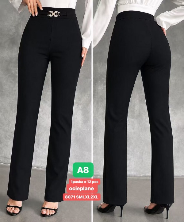 Spodnie damskie Roz S-2XL, 1 Kolor Paczka 12 szt