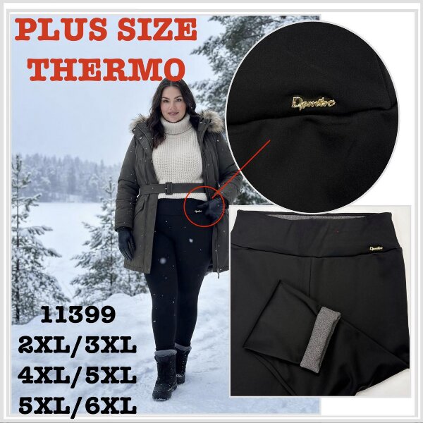 Leginsy damskie Roz 2XL-6XL, 1 Kolor , Paszka 12 szt