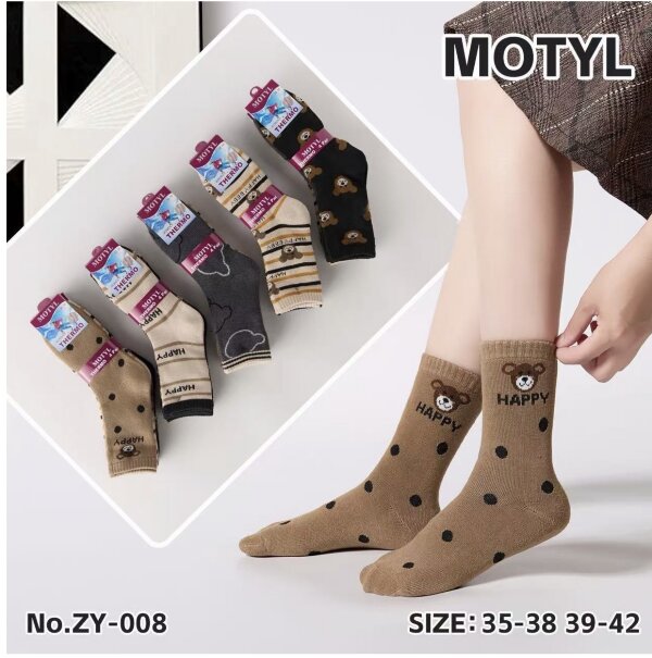Skarpety damskie Roz 35-42, Mix kolor Paczka 40 szt