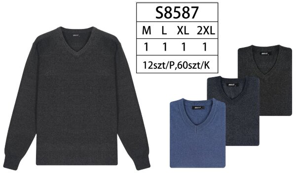 Swetry męska Roz M-2XL, Mix Kolor Paczka 12 szt