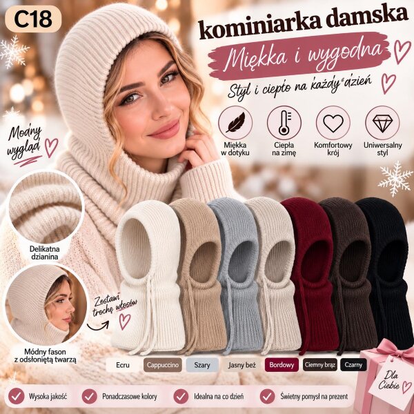 Czapki damskie Roz Standard Mix kolor Paczka 12 szt