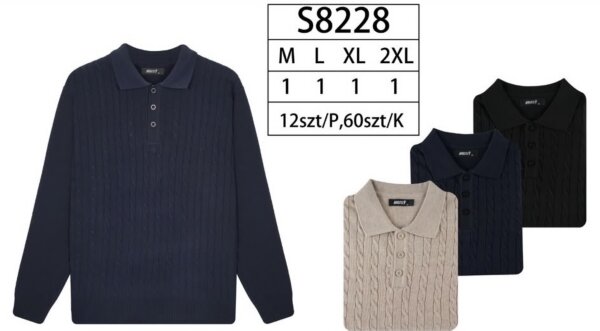 Swetry męska Roz M-2XL, Mix Kolor Paczka 12 szt