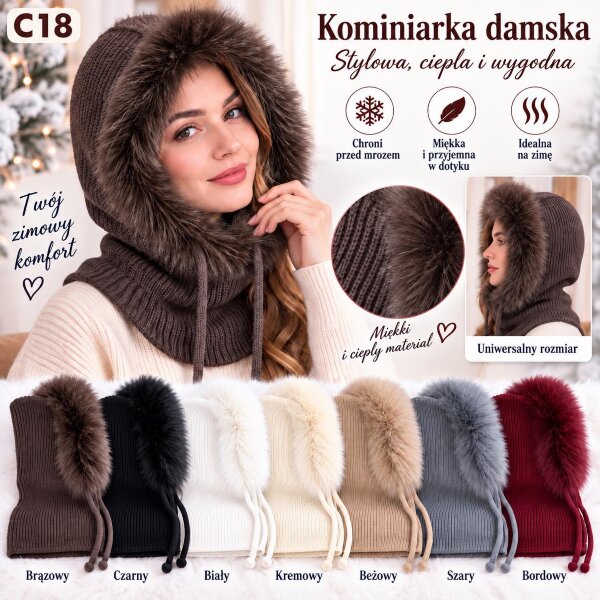 Czapki damskie Roz Standard Mix kolor Paczka 12 szt