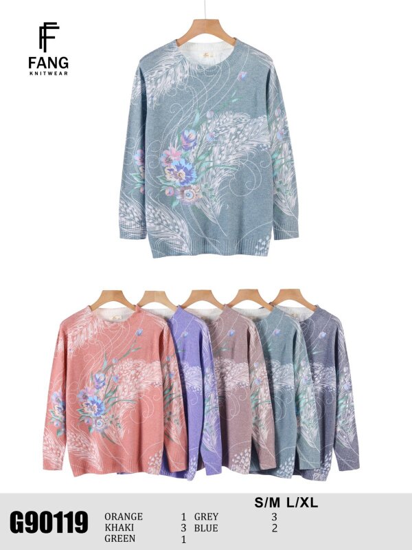 Swetry damskie Roz S/M-L/XL, Mix Kolor .Paczka 10 szt