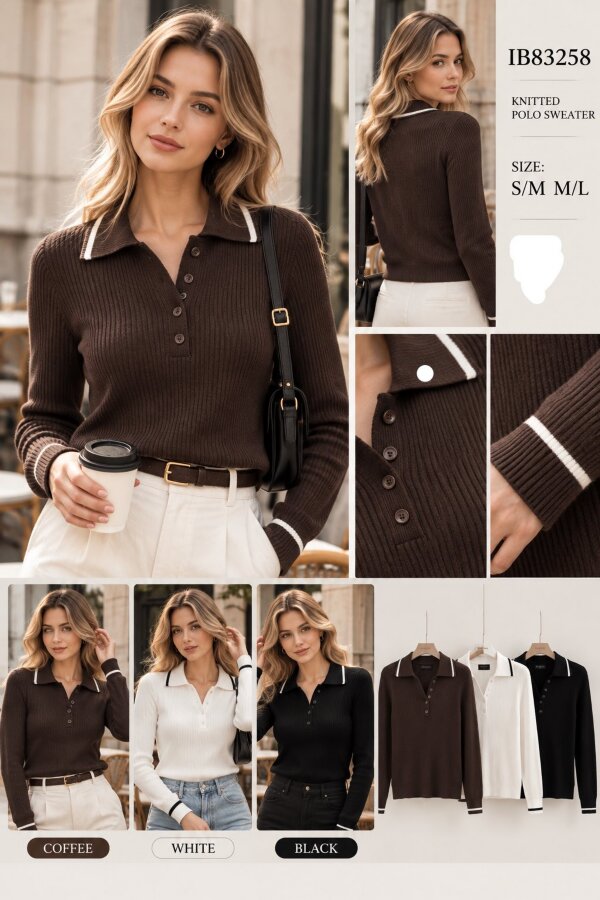 Swetry damskie Roz S/M-M/L, Mix Kolor .Paczka 12 szt