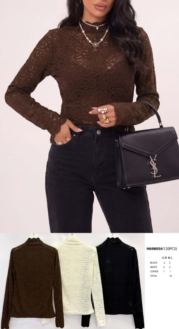 Bluzki damskie (Francja produkt) Roz S/M-M/L, Mix Kolor .Paczka 10 szt