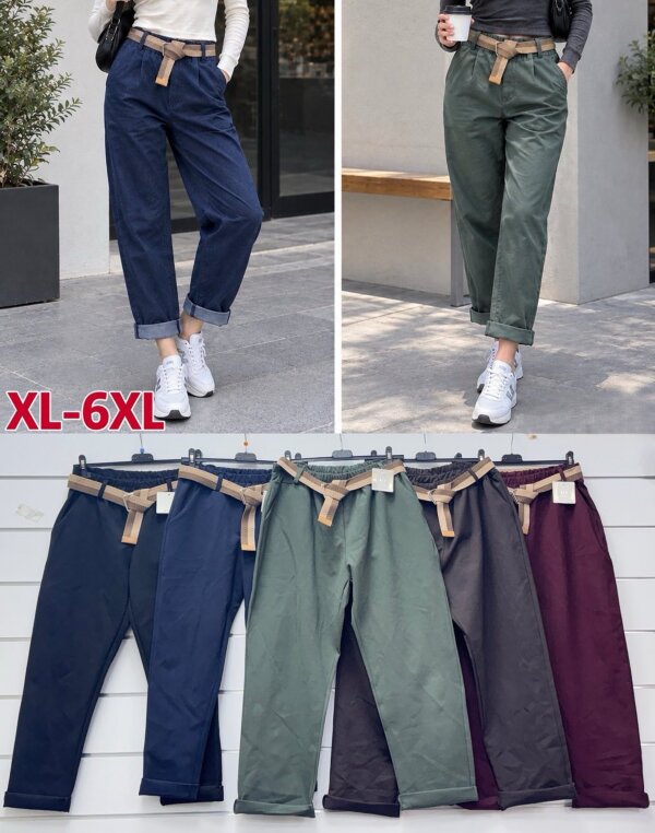 Spodnie damskie  (Włoskie produkt) Roz XL-6XL, Mix Kolor Paczka 5 szt
