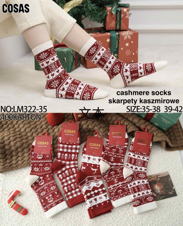 Skarpety damskie Roz 35-42, Mix kolor Paczka 40 szt