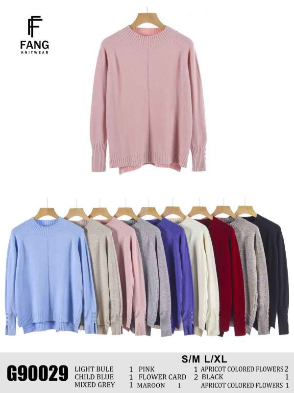 Swetry damskie Roz S/M-L/XL, Mix Kolor .Paczka 10 szt