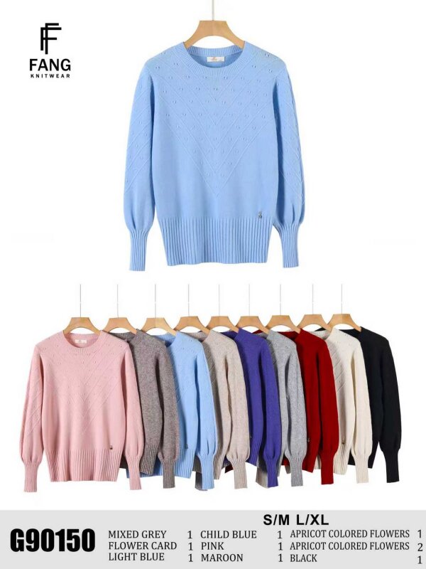 Swetry damskie Roz S/M-L/XL, Mix Kolor .Paczka 10 szt
