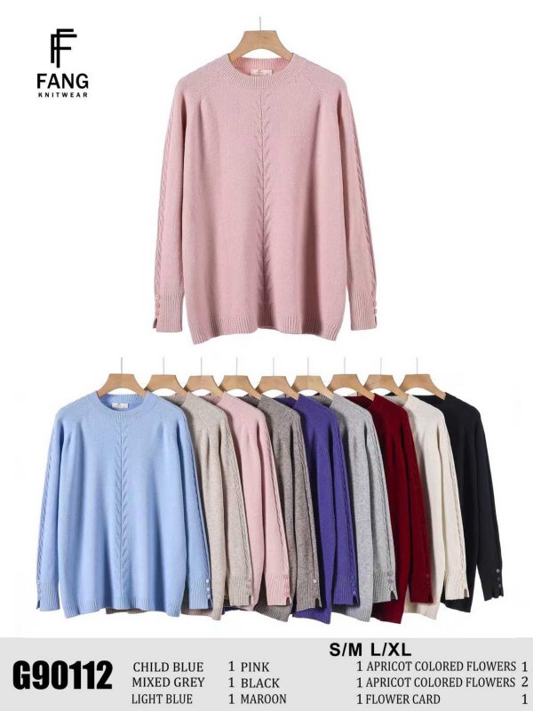 Swetry damskie Roz S/M-L/XL, Mix Kolor .Paczka 10 szt