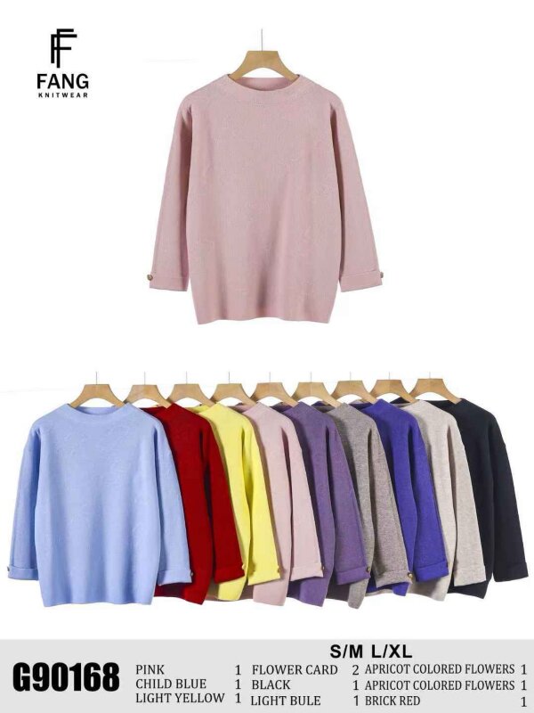 Swetry damskie Roz S/M-L/XL, Mix Kolor .Paczka 10 szt