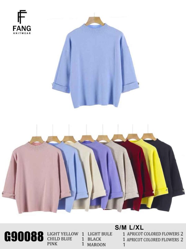 Swetry damskie Roz S/M-L/XL, Mix Kolor .Paczka 10 szt
