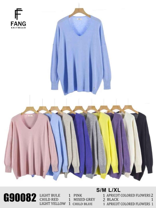 Swetry damskie Roz S/M-L/XL, Mix Kolor .Paczka 10 szt