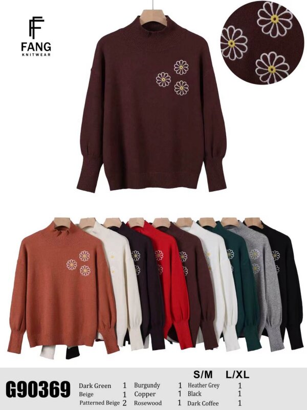 Swetry damskie Roz S/M-L/XL, Mix Kolor .Paczka 10 szt