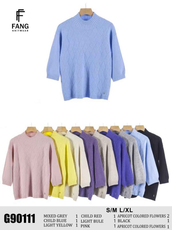 Swetry damskie Roz S/M-L/XL, Mix Kolor .Paczka 10 szt