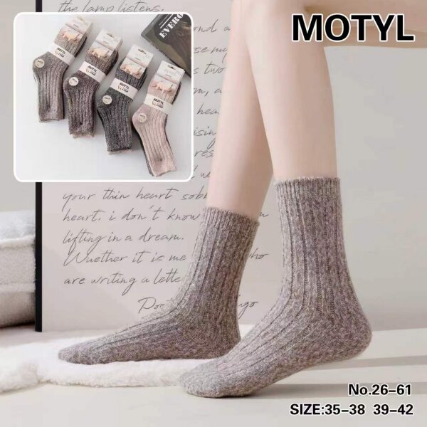 Skarpety damskie Roz 35-42, Mix kolor Paczka 40 szt